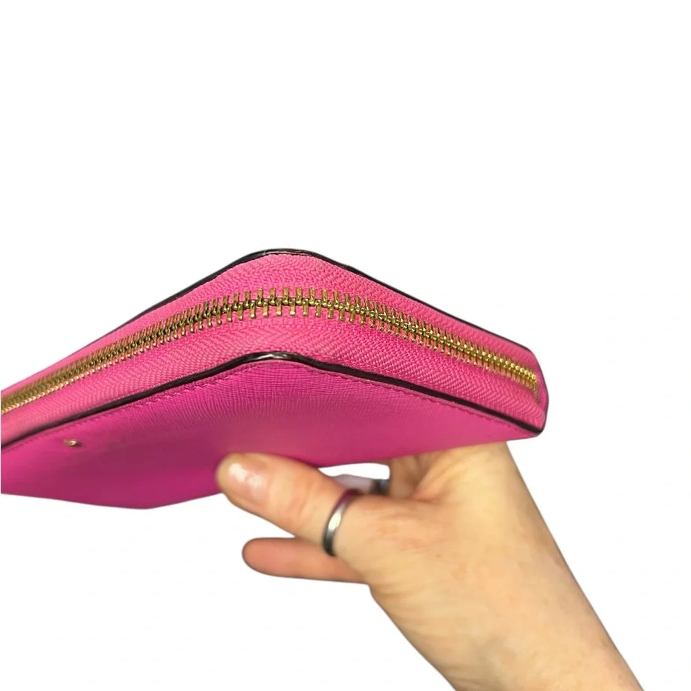 Kate Spade Pink Saffiano Leather Wallet